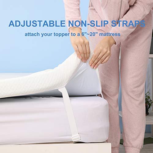 Lauraland Mattress Topper Full Extra Long (Full XL), 2Inch Gel Memory