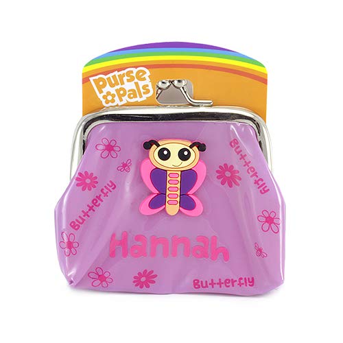 Purse Pals Hannah Children's Girls PVC Coin Purse - purple and pink