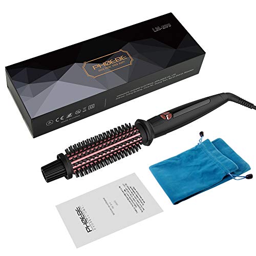 PHOEBE Curling Iron Brush, 1 Inch Dual Voltage TravelFriendly