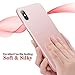 Sahiyeah DGM5134 iPhone X Case, Soft Liquid Silicone Protective Cover Smooth Shockproof Drop Proof Shell for iPhone X/10 5.8in,Pink