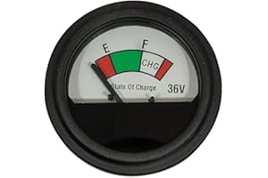 Buggies Unlimited Golf Cart Battery Charge Meter | Analog | Universal Fit
