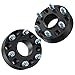 RockTrix 2in Hubcentric Wheel Spacers (6x5.5 to 6x5.5, 78.3mm Bore, 14x1.5 Studs) Compatible with Cadillac Escalade, Chevy Avalanche Silverado Suburban Tahoe, GMC Savana Yukon - 6x139.7 Black 2pcs