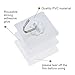 Maggift Removable Transparent Hooks, Up hold 22lbs Removable Wall Celling Hangers (pack of 12)