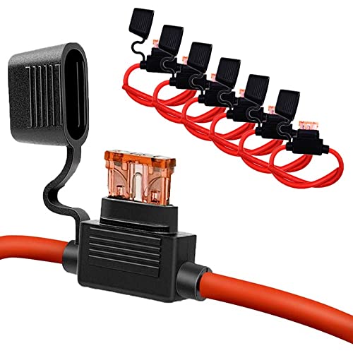 Inline Fuse Holder 10 AWG, 10 Gauge Fuse Holder, Waterproof Pigtail