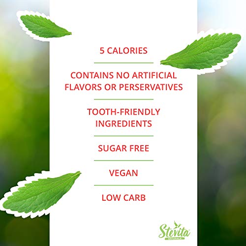 Stevita Stevia Dent Sugar-Free Gum (15 Pack) - 12 pieces - Natural Cinnamon, Fruit, Spearmint, Wintergreen, and Peppermint Flavors - USDA Organic, Non-GMO, Vegan, Keto, Gluten Free - 180 Servings - Thumbnail 2