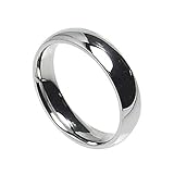 6mm Stainless Steel Comfort Fit Plain Wedding Band Ring Size 5-14