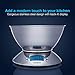 Vont Digital Kitchen Scale/Food Scale, Detachable Bowl Design, Gorgeous Stainless Steel Design with Alarm Timer & Temperature Sensor