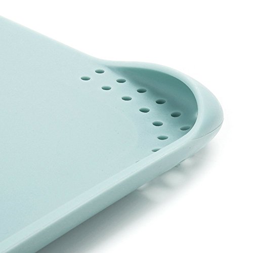 PortoFino Cut & Drain Cutting Board - Chopping Board | 22 Draining Eyelets | Non-Slip Silicone Feet | Hanging Loop | Light Weight & Durable | Food Grade Plastic | BPA Free | Kitchen Prep Accessories - Thumbnail 3