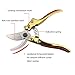 LP Pruner，Sharp Garden Clippers，Tree Trimmers，Professional and durable，Comfortable Slip Less Effort for Men，Women (Golden)