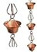 Monarch Pure Copper Mizoko Rain Chain, 8-1/2-Feet Length