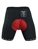 SIMPLORE Mens 3D Padded Biking Shorts Cycling Shorts Mountain Bike Shorts Extra Endura Liner Underwear Black