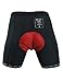 SIMPLORE Mens 3D Padded Biking Shorts Cycling Shorts Mountain Bike Shorts Extra Endura Liner Underwear Black