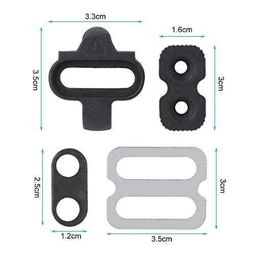 image for SolUptanisu Bicycle Pedals Cleats Kit Mountain Bike Cleats Pedal Locki