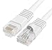 Cmple - Cat5e Network Ethernet Cable - Computer LAN Cable 1Gbps - 350 MHz, Gold Plated RJ45 Connectors - 75 Feet White primary