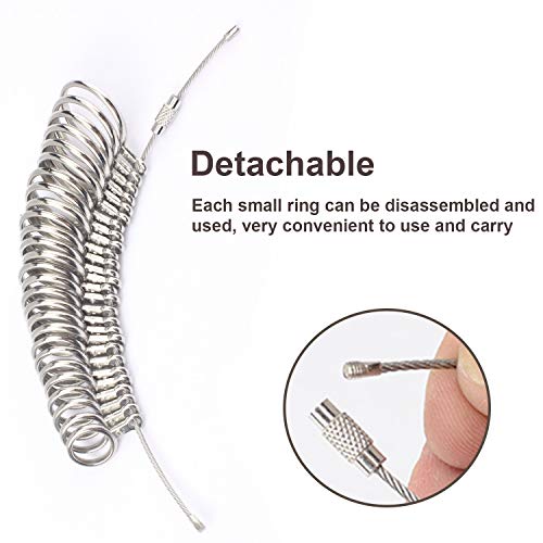 1 Stainless+Finger+Sizing+Measuring+Jewelry