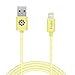 Lightning Cable, 6 Ft Long Apple Certified Charger Cord, F-color 8 Pin to USB Ultra Compact Connector for iPhone 6S 6 Plus 5S 5C 5, iPad 4 Air 2 Mini 2 3 4, iPad Pro, iPod Touch 5, iPhone SE, Yellow