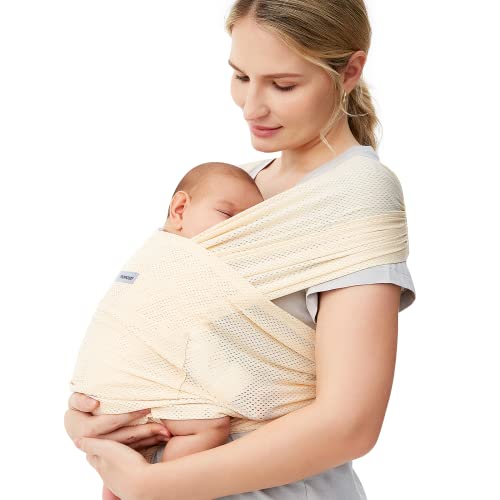 Momcozy Baby Wrap Carrier AirMesh, Cooling Fabric for Summer, Infant