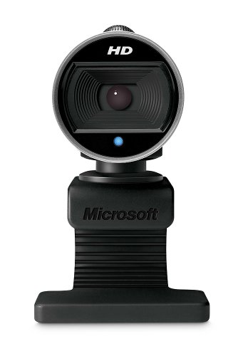 Microsoft LifeCam Cinema,Webcam with built-in noise cancelling Microphone, Light Correction, USB Connectivity, for video calling on Microsoft Teams/Zoom, compatible with Windows 8/10/11/ Mac , Black