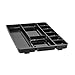 Rubbermaid Regeneration 9-Section Drawer Organizer, Plastic, 14 x 9.125 x 1.125 Inches, Black (45706) primary