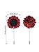 Canomo 15 Pieces Flower Men's Lapel Pins Handmade Boutonniere Pin set for Suit Wedding Groom, 15 Colors (Multicolor 1)