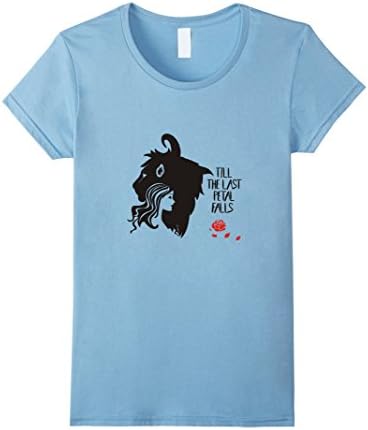 Women's Vintage Style Till The Last Petal Falls T Shirt Small Baby Blue