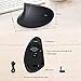 Ergonomic Mouse,Vertical Wireless Mouse, Rechargeable 2.4G High Precision Optical Vertical Mouse, 3 Adjustable DPI Levels, 6 Buttons Laptop,PC,Computer,Desktop,Notebook 【Large Hands】- Black