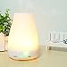 Mermaid 100ml Aromatherapy Diffuser with 7 Changing Color LED Lights-Portable Ultrasonic Aroma Essential Oil Diffusers Humidifier, Waterless Auto Shut-off for Home Office Single Room (WHITE)