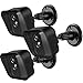 Frienda Adjustable Wall Mount Bracket 360 Degree and Protective Silicone Cover Skin Compatible with Blink XT Indoor/Outdoor Security Camera, 3 Sets (Black)