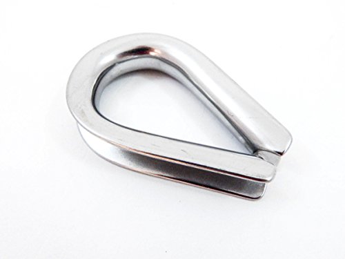Red Hound Auto 10 - Stainless Steel Wire Rope Cable Thimbles 5/16" - 8mm Premium