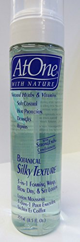 [ATONE] BOTANICAL SILKY TEXTURE 8.5OZ 3-IN-1 FOAMING WRAP, BLOW DRY, SET LOTION 8.5OZ