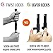 Trekology Trekking Poles Collapsible Adjustable 2pc/Set Aluminum Telescopic Hiking Pole Walking Sticks with Quick Release Lever Lock and Ergonomic Grip