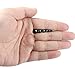 Jstyle Stainless Steel Mens Cubic Zirconia Stud Earrings for Women Black Pierced 5mm
