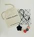 ANNA BARRI Designer, Chewable Black Flower Silicone Baby Teething Necklace for Moms / Nursing Necklace / Teething Relief and Gum Massage / Baby Shower Gift / Teether Toy / Teething Baby