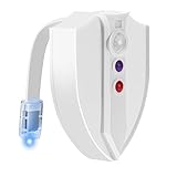 Toilet Light with UV Sterilizer Motion Activated LED Night Light Eliminating Mold Germs Bacteria Allergy