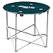 NFL Logo Brands Philadelphia Eagles Collapsible Round Table with 4 Cup Holders and Carry Bag, Team Color