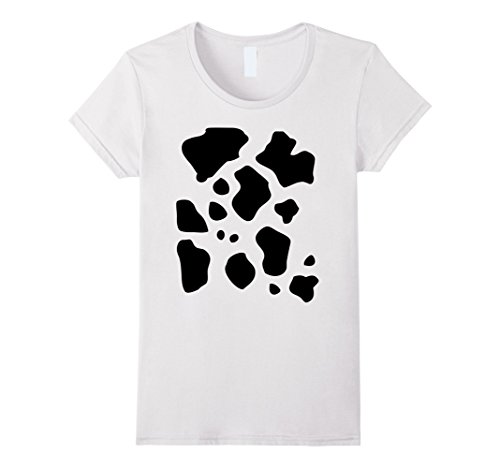 Funny Halloween Costume Shirt, Cow Pattern Print Gift
