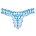CHICTRY Men's Stain Ruffle Frilly Low Rise Thong Underwear Sissy Pouch Crossdres Panties (Large(Waist:29.0-56.5