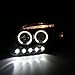 Spec-D Tuning 2LHP-F15097JM-TM Ford F150 Led Dual Halo Black Projector Head Lights