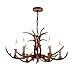 YHF Resin Antler Chandeliers 6 Light 30.7