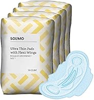 Amazon Brand - Solimo Ultra Thin Pads with Flexi-Wings for Periods, Extra Heavy Overnight Absorbency