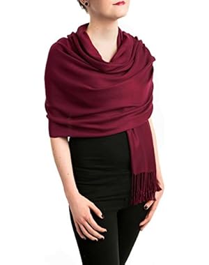 Women's Pashmina Cashmere Wrap Scarf Soft Shawl - 80 x 30-Inch