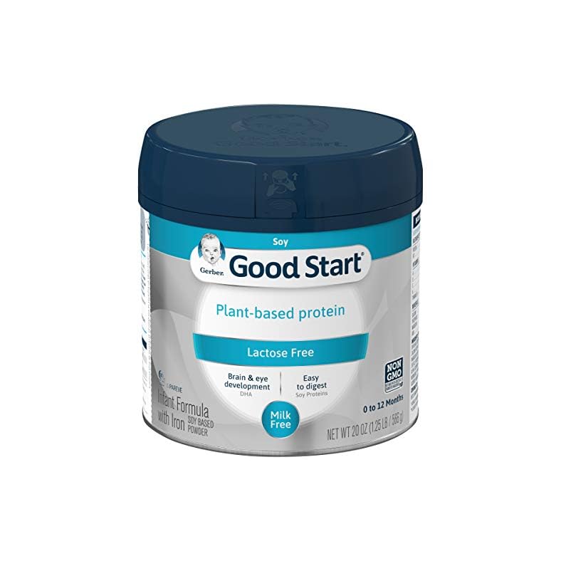 Gerber Good Start Baby Formula Powder, Gentle Soy, Plant Based Protein & Lactose Free Non-GMO Powder Infant Formula…