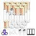Essential Oil Roller Bottles 10ml (Clear Glass Bottle with Gold Cap, 12 Pack, 2 Extra Stainless Steel Balls, 24 Labels, Opener, Funnels by PrettyCare) Roller Balls for Oils, Roller on Bottles primary