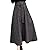 Abetteric Womens Fall Winter Woolen Plaid Retro Long Belted Design Skirt