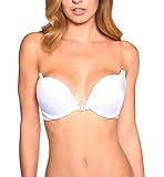 Black Fuchsia Women's Multiway Backless Front Fastening Clear Back Convertible Contour Bra