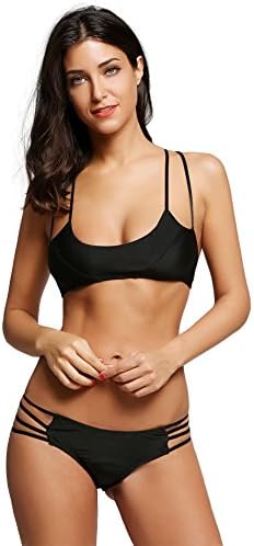 EVERICH Thong Micro Bikini Brazilian Push Up Sexy Plus Size Swimwear For Women