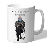 MugBros Bernie Mittens Waiting For More Bridgerton
