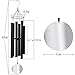 ASTARIN Outdoor Deep Tone,45Inch Sympathy Wind Chimes for Outside with 6 Tubes Tuned Relaxing Melody,Memorial Wind Chimes Large for Mom,Garden Decor,Black
