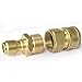 PLG 3/8 in. High Pressure Washer Hose Adapter M22-15mm Quick Connector Set