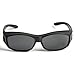 Pointed Designs Over Glasses Sunglasses - Polarized Fitover Sunglasses with 100% UV Protection Style 1 (Black)